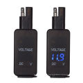 5V/3.1A Black Motorbike SAE to USB Cable Adaptor Dual USB Blue LED Voltmeter